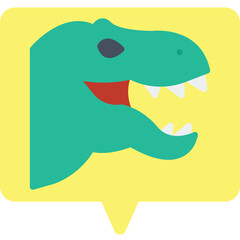 Dinosaur Face icon vector illustration