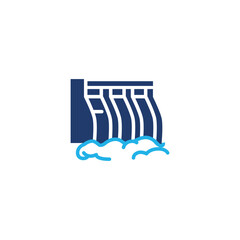 Obraz premium hydroelectric power plant colored icon vector design good for web or mobile app