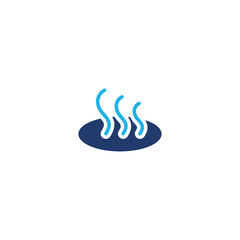 Obraz premium hot water bath colored icon vector design good for web or mobile app