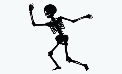  Skeleton dance poses, Halloween skeletons vector, Day of the Dead, Funny skeleton characters, Flat style skeletons, Cartoon skeletons dancing