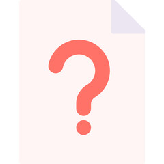 Question Paper icon single vector illustration