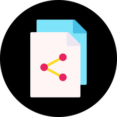 Lecture Sharing icon single vector illustration