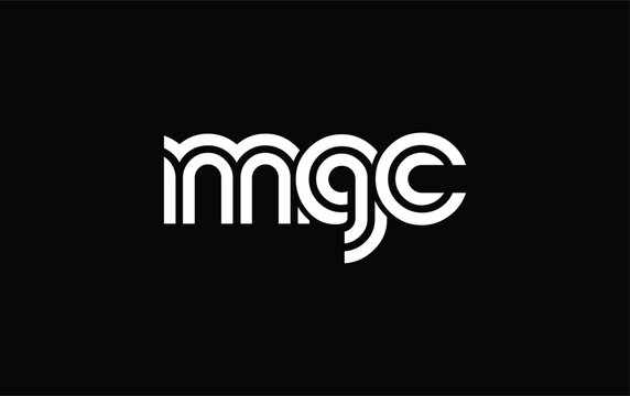 MGC Creative Unique Modern Letter Logo Design. Stylized logo featuring a unique letter design, presenting abstract minimalist aesthetics and modern appeal.