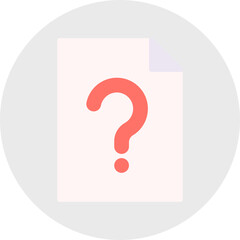 Question Paper icon single vector illustration