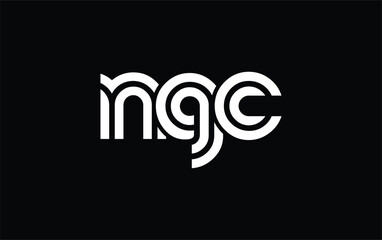 NGC Creative Unique Modern Letter Logo Design. Stylized logo featuring a unique letter design, presenting abstract minimalist aesthetics and modern appeal.
