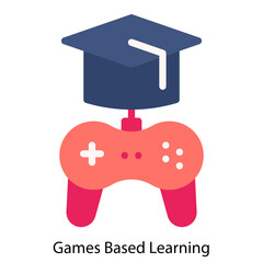 Games Based Learning icon single vector illustration