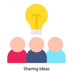 Sharing Ideas icon single vector illustration
