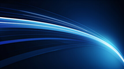 A futuristic, dark blue background with blurred lines and streaks of light. This design suggests speed, movement, and high technology. It's perfect for templates that need a dynamic look.