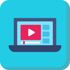 Distance Learning icon single vector illustration