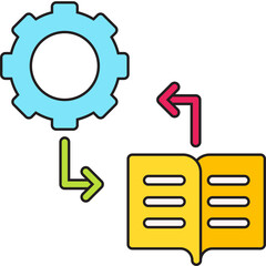 Practice Based Learning icon single vector illustration