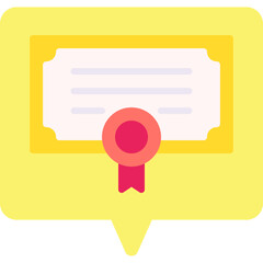 Diploma icon single vector illustration