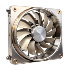 Computer cooling fan design isolated on transparent background