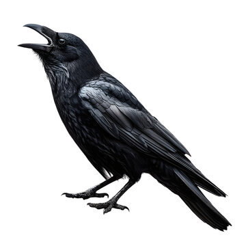 black crow are making weird noises