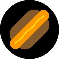 HotDog icon single vector illustration