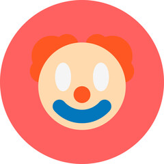 Clown Face icon vector illustration