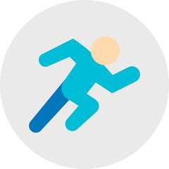 Running icon single vector illustration