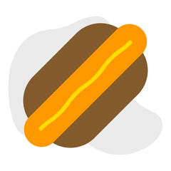 HotDog icon single vector illustration