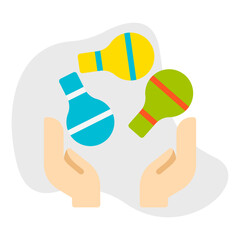 Juggling Balls icon single vector illustration