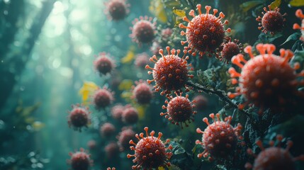 Microscopic World: A Forest of Viruses