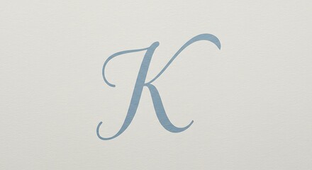 Elegant Cursive Letter K