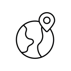 Globe Icon Vector Stock Illustration