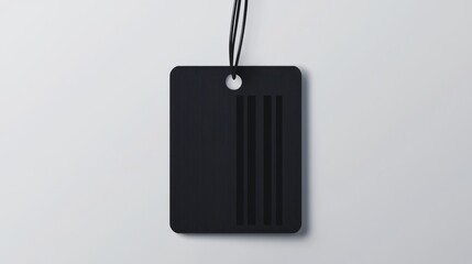 Black barcode, tag for products, bar code icon isolated on white background, with clipping path. 