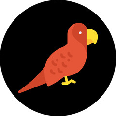 Parrot icon single vector illustration
