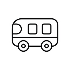 Bus Icon Vector Stock Illustration