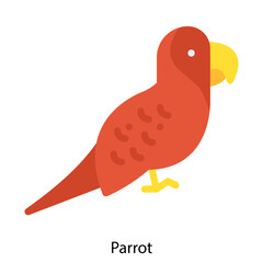 Parrot icon single vector illustration