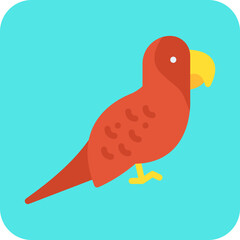 Parrot icon single vector illustration