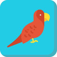 Parrot icon single vector illustration