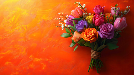 Vibrant bouquet of colorful flowers (2)