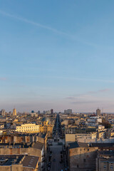 The city of Łódź - view of Freedom Square. Lodz, Poland.	