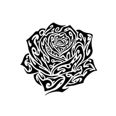 Fototapeta premium rose tattoo design