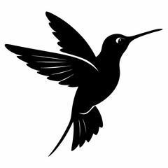 Obraz premium vector illustration of a bird Vector icon illustration silhouette Graphics design image white background 