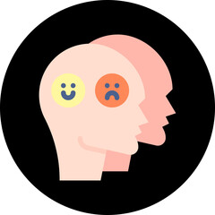 Dissociation icon single vector illustration