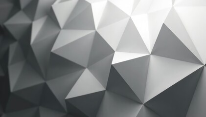 Obraz premium Subtle repeating triangles forming a grayscale gradient, background, shades
