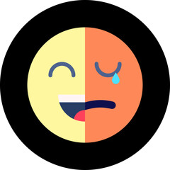 Bipolar icon single vector illustration