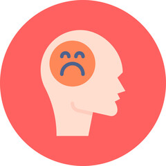 Melancholia icon single vector illustration