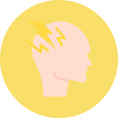 Stress icon single vector illustration