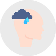 Depression icon single vector illustration