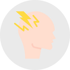 Stress icon single vector illustration