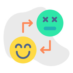 Mood Disorder icon single vector illustration