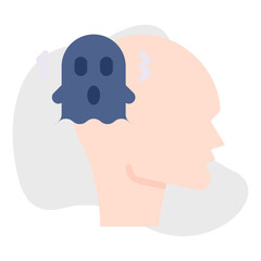 Schizophrenia icon single vector illustration