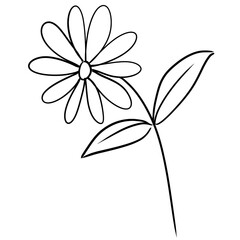 blank and white hand drawn easter