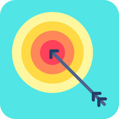 Goal icon single vector illustration