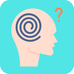 Hallucination icon single vector illustration