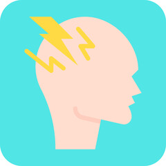 Stress icon single vector illustration