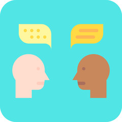 Confabulation icon single vector illustration