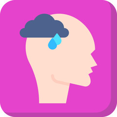 Depression icon single vector illustration